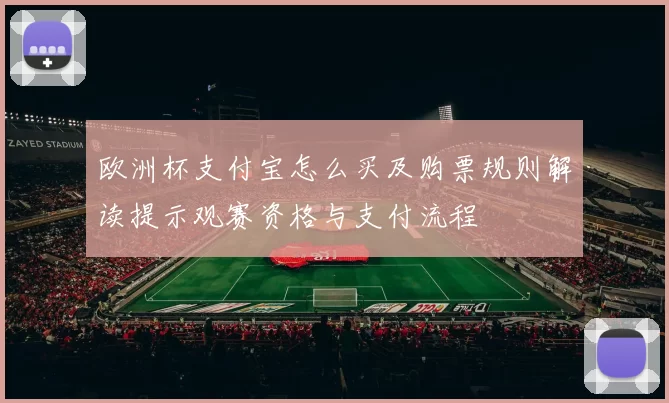 欧洲杯支付宝怎么买及购票规则解读提示观赛资格与支付流程